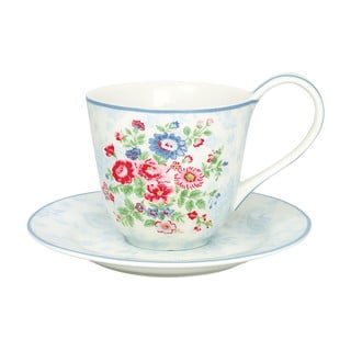 Porcelánový hrnček s tanierikom Green Gate Ailis, 270 ml