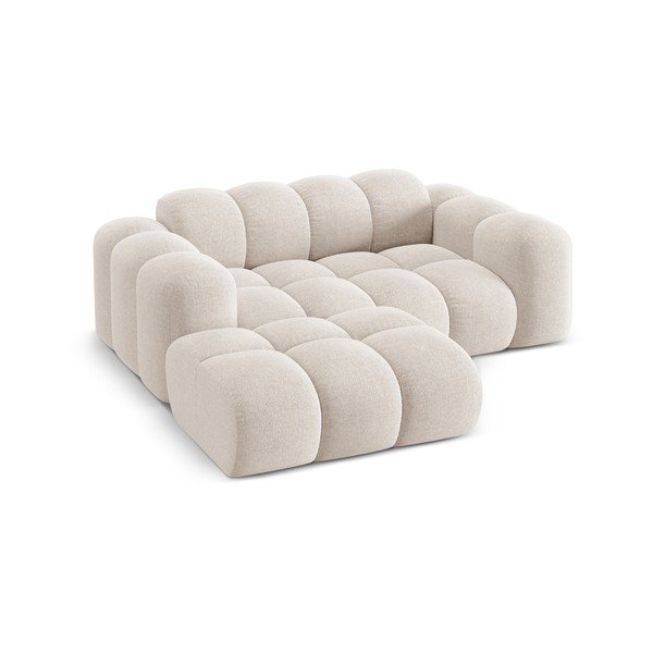 Krémová ženilková rohová pohovka (ľavý roh/s leňoškou) Treno – Cosmopolitan Design-image-2