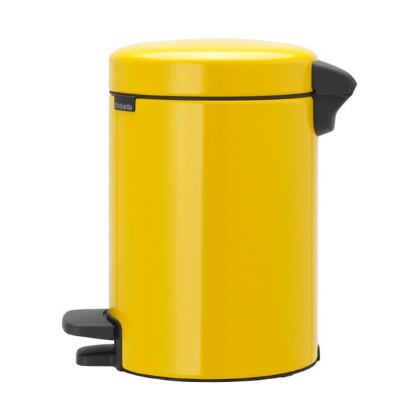 Žltý pedálový odpadkový kôš Brabantia Newicon, 3 l-image-4