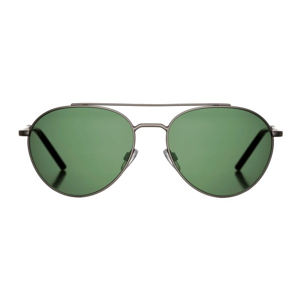 Strieborné slnečné okuliare so zelenými sklami Marshall Mick, veľ L

