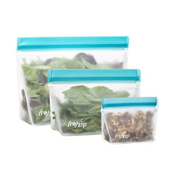 Súprava 3 modrých desiatových vrecúšok (re)zips Essential-image-2