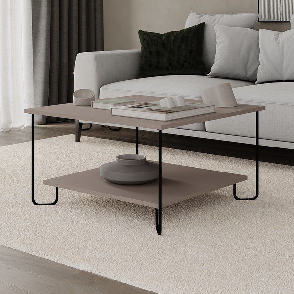 Sivý konferenčný stolík 80x80 cm Tonka – Marckeric-image-4