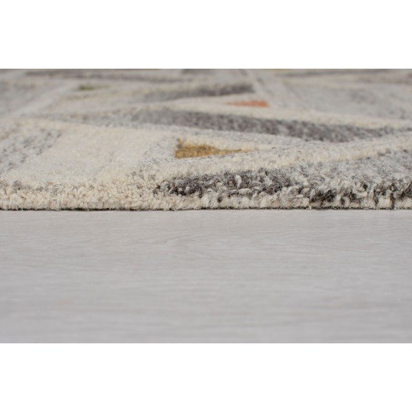 Sivý vlnený koberec Flair Rugs River, 120 x 170 cm-image-3