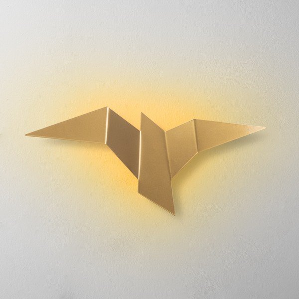 LED nástenné svietidlo v zlatej farbe Pacali – Opviq lights-image-2