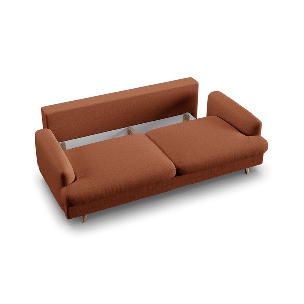 Rozkladacia/s úložným priestorom pohovka v terakotovej farbe 233 cm Naomi – Micadoni -image-4