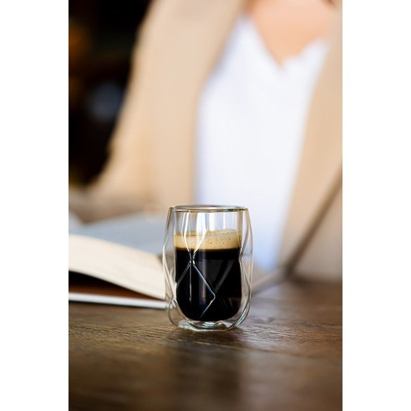 Dvojstenné hrnčeky na espresso v súprave 2 ks 100 ml Geo – Vialli Design-image-3