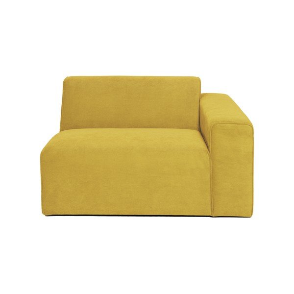 Žltý menčestrový modul pohovky (pravý roh) Sting - Scandic