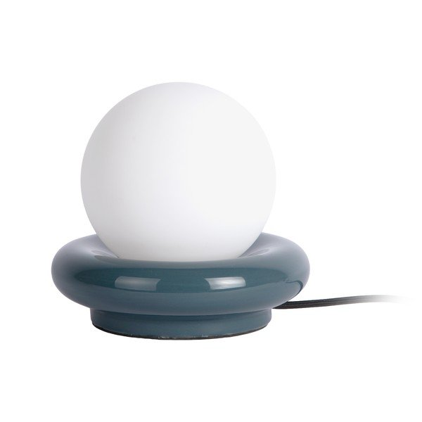 Tmavomodrá keramická stolová lampa (výška  19 cm) Catania Ring – Leitmotiv