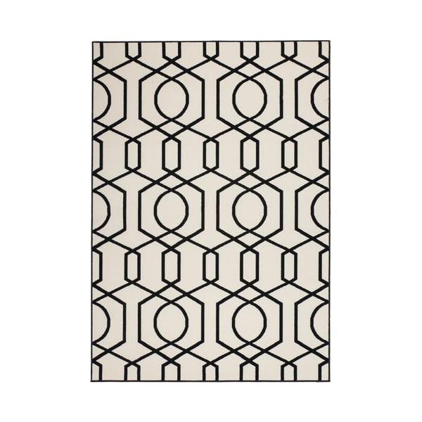 Čierno-sivý koberec Kayoom Stella 400 Black, 160 x 230 cm