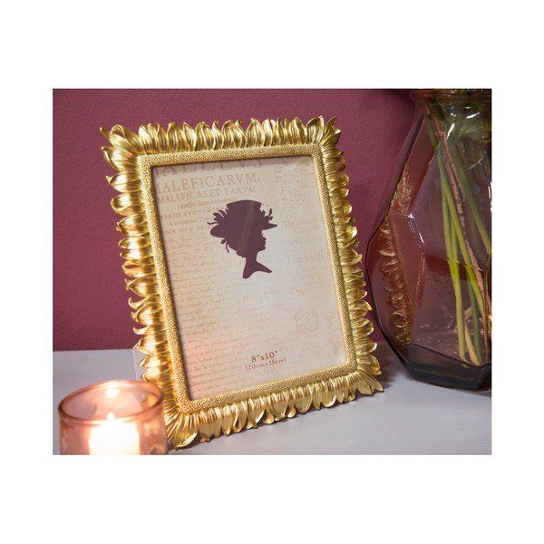 Žltý fotorámik v živicovom ráme Mauro Ferretti Glam Petal, 23 × 28 cm-image-2