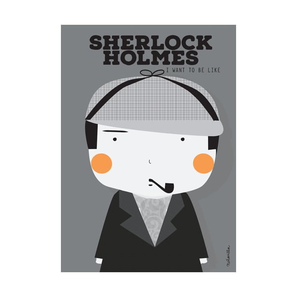 Plagát NiñaSilla Sherlock Holmes, 21 x 42 cm