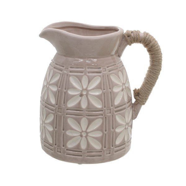 Béžový keramický džbán InArt Amaia