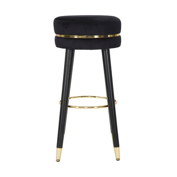 Čierna/v zlatej farbe čalúnená barová stolička (výška sedadla 74 cm) Paris – Mauro Ferretti-image-3