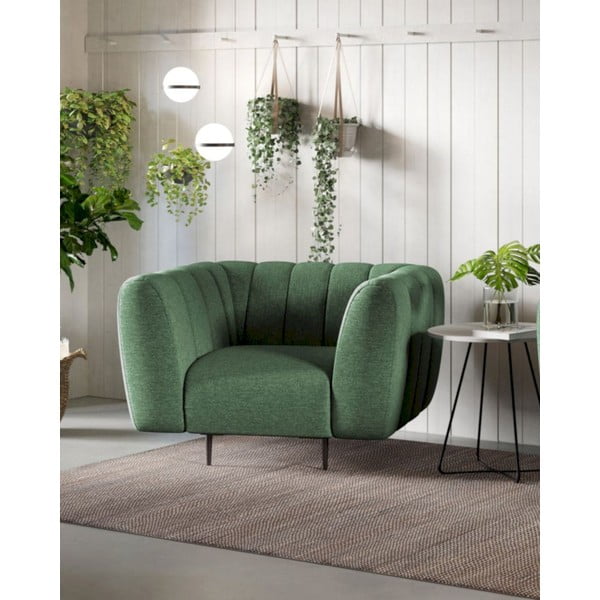 Tmavozelené kreslo Shel – Ghado-image-1