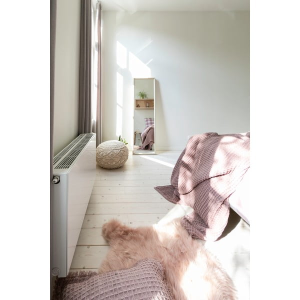 Ružový bavlnený dekoratívny vankúš Tiseco Home Studio Waffle, 45 x 45 cm-image-1