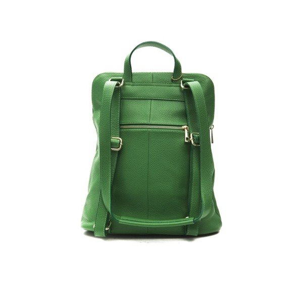 Zelený kožený dámsky batoh f.e.v. by Francesca E. Versace Ramona-image-2