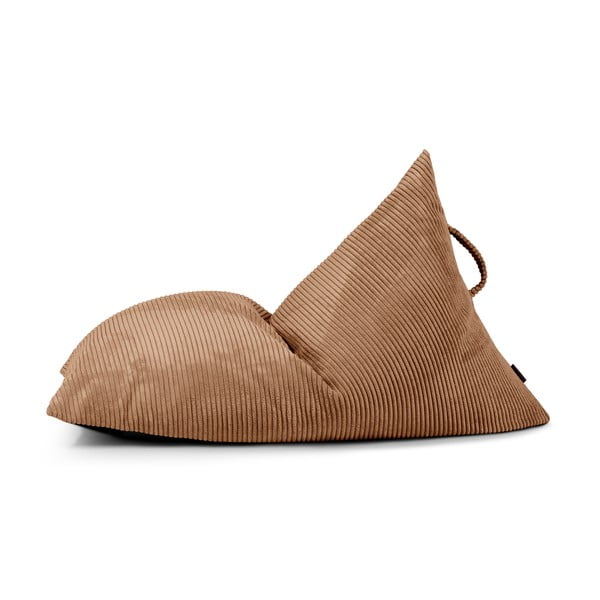 Hnedý menčestrový detský sedací vak Razzy – SLOWDOWN