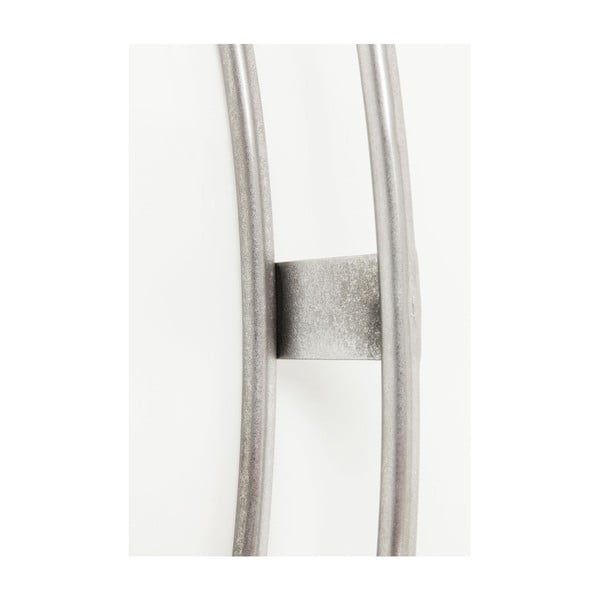Nástenné hodiny v striebornej farbe Kare Design Clip, priemer 60 cm-image-1