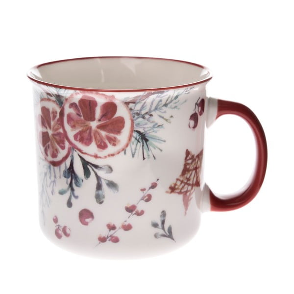 Biely porcelánový hrnček Dakls, objem 400 ml