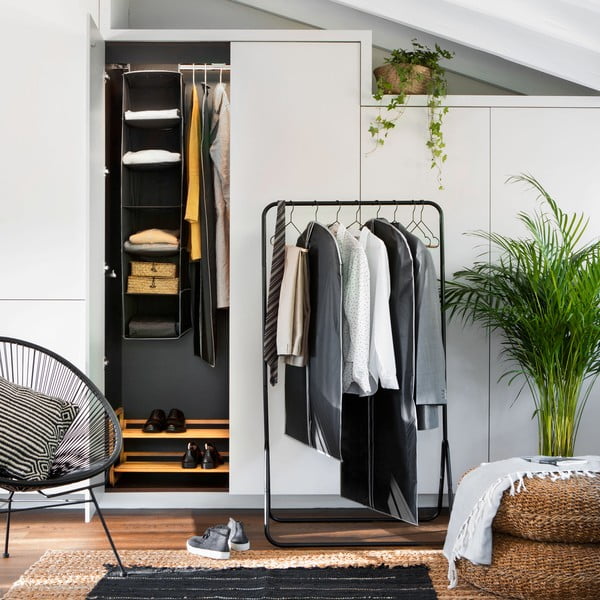 Čierny závesný obal na šaty Compactor Dress Bag-image-2