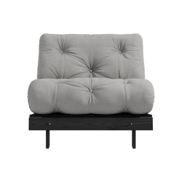 Sivé kreslo Roots Black Night – Karup Design-image-3