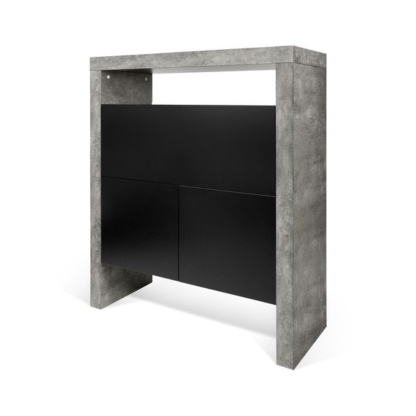 Pracovný stôl v betónovom dekore TemaHome Detroit, 137 × 109 cm-image-4