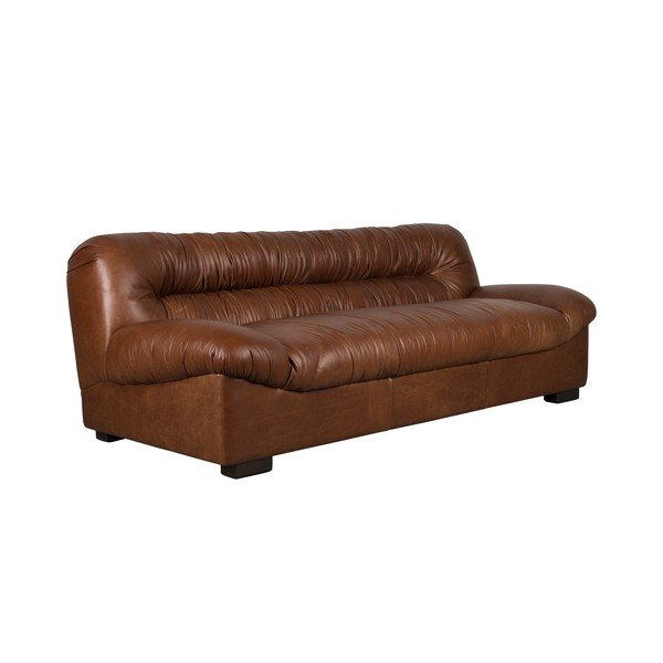 Hnedá kožená pohovka 214 cm Douglas – Dutchbone-image-2