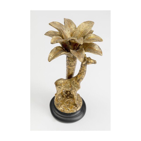 Dekoratívny svietnik v zlatej farbe Kare Design Giraffe Palm Tree, výška 35 cm-image-3
