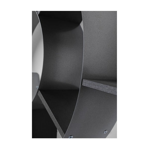 Čierna nástenná knižnica Kare Design Snail-image-2