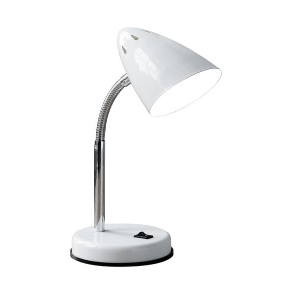 Biela flexibilná stolová lampa Premier Housewares Flexi Desk