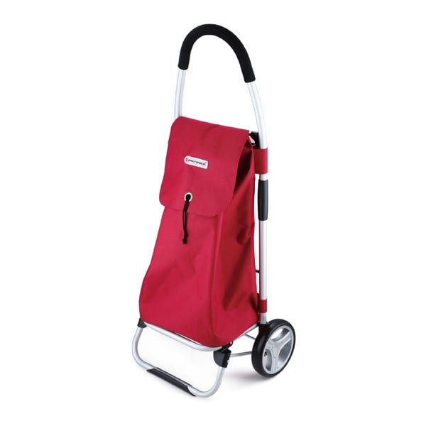 Červená pojazdná taška Bergner Easy-Tech