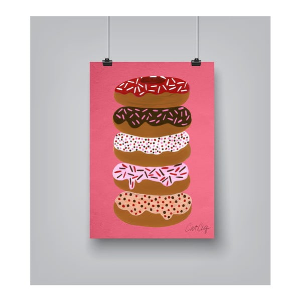 Plagát Americanflat Stacked Donuts, 30 x 42 cm