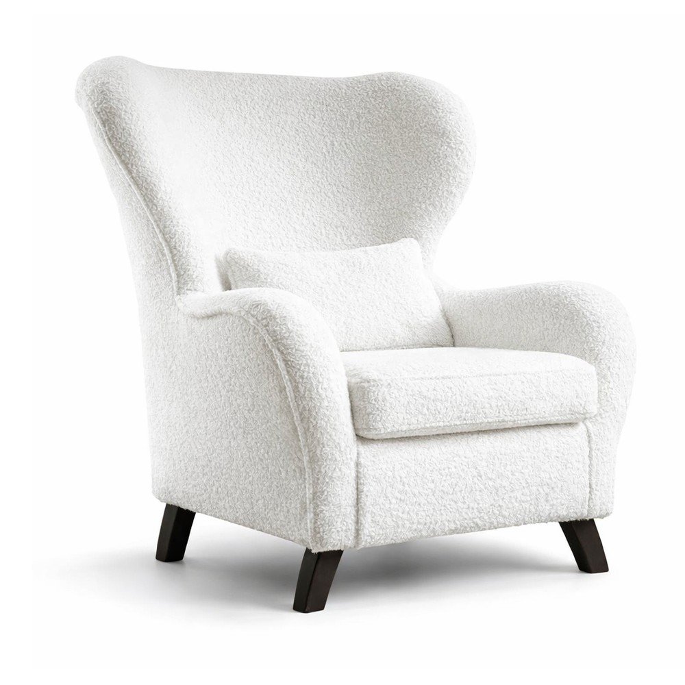 Biele kreslo ušiak Miuf – Miuform