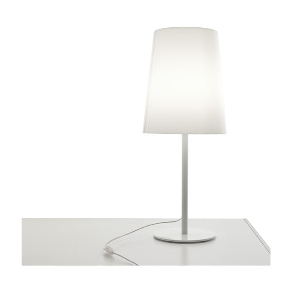 Biela stolová lampa Pedrali L001TA/A