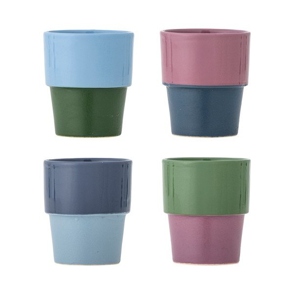Kameninové šálky v súprave 4 ks na cappuccino 150 ml Ewan – Bloomingville