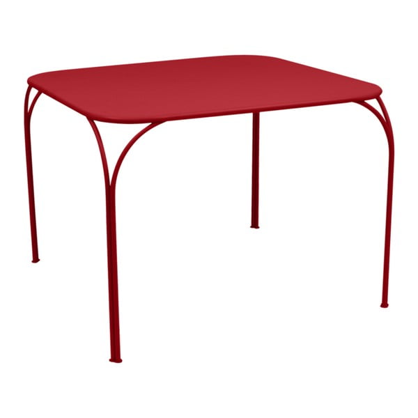 Červený záhradný stolík Fermob Kintbury