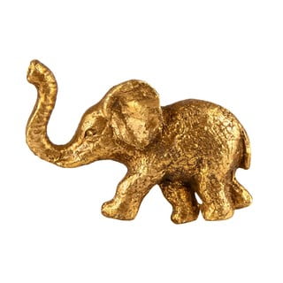 Cínová úchytka na zásuvku v zlatej farbe Sass & Belle Elephant
