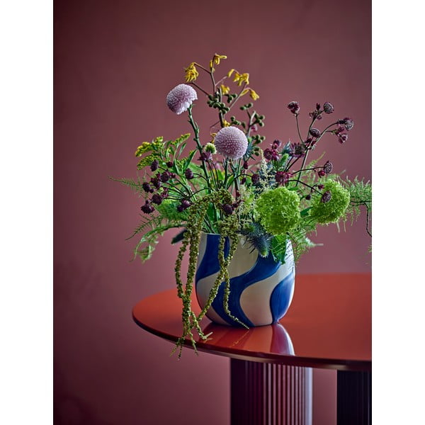 Kameninový ručne maľovaný obal na kvetináč ø 20,5 cm Rómy – Bloomingville-image-1