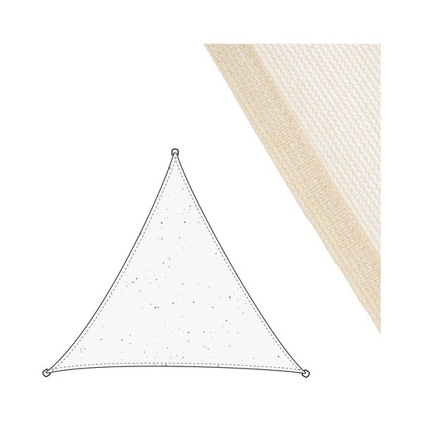 Béžová tieniaca plachta 300x300 cm – LDK Garden-image-1