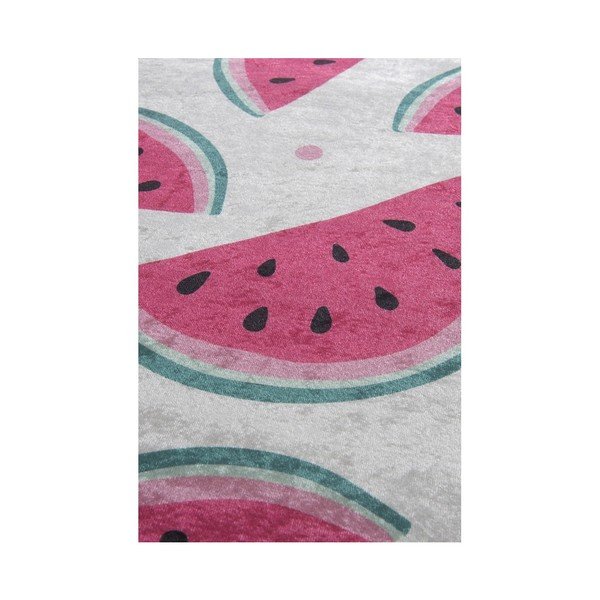 Sada 2 bielo-ružových kúpeľnových predložiek Tropica Watermelon-image-2