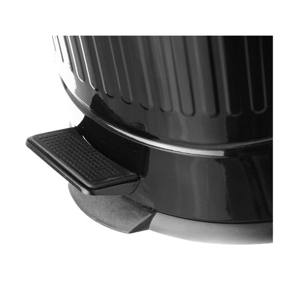 Čierny pedálový kovový odpadkový kôš Casa Selección, 20 l-image-2