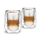 Súprava 2 dvojstenných pohárov na latté Vialli Design Geo, 350 ml