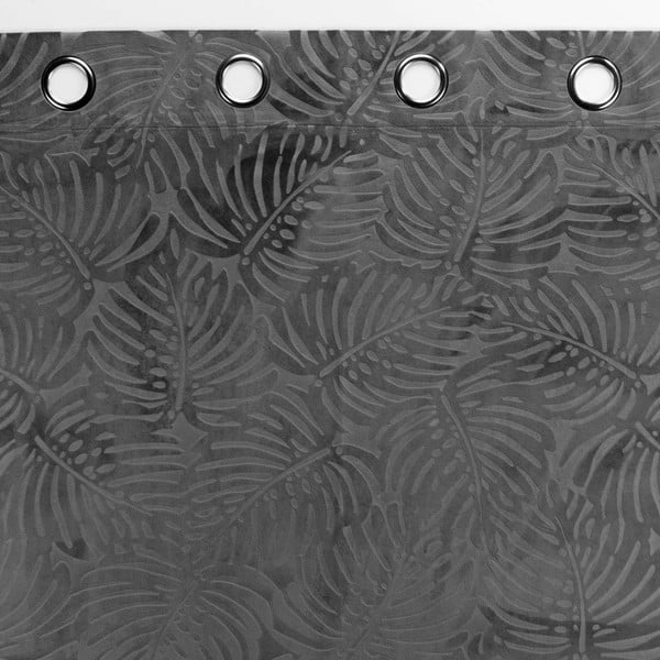 Antracitový zamatový záves 140x240 cm Analia – douceur d'intérieur-image-2