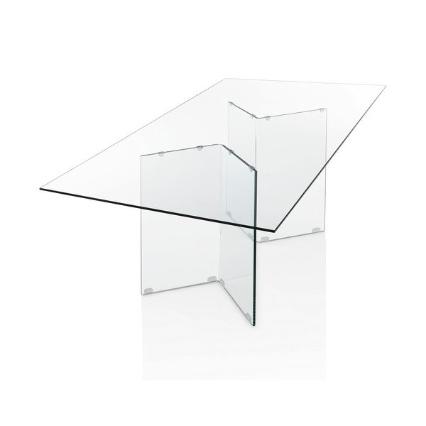 Sklenený jedálenský stôl 90x180 cm Kaya – Tomasucci-image-4