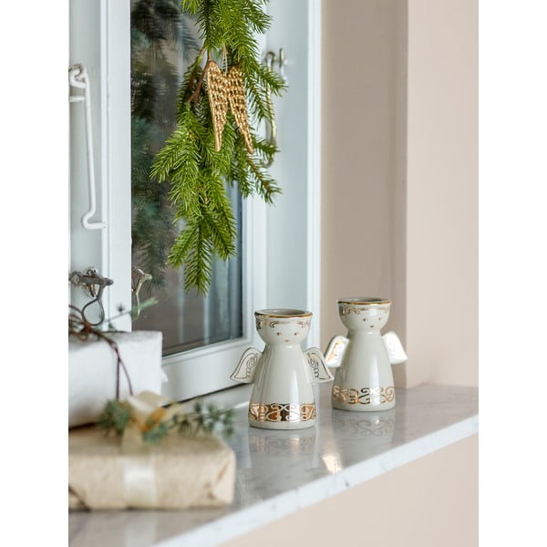 Kameninové svietniky v súprave na čajovú sviečku 2 ks Faella – Bloomingville-image-3