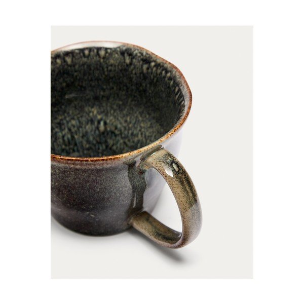 Sivý keramický hrnček Coval – Kave Home-image-3