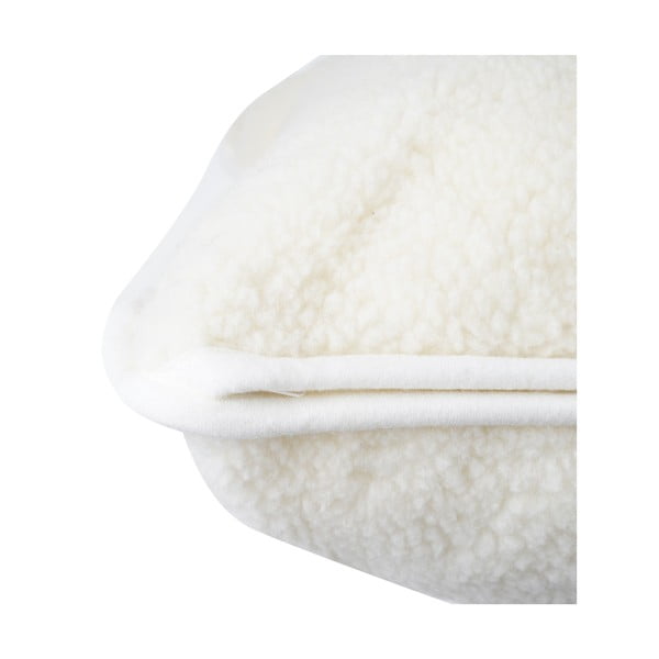 Biely vankúš z merino vlny Native Natural, 80 x 80 cm-image-2