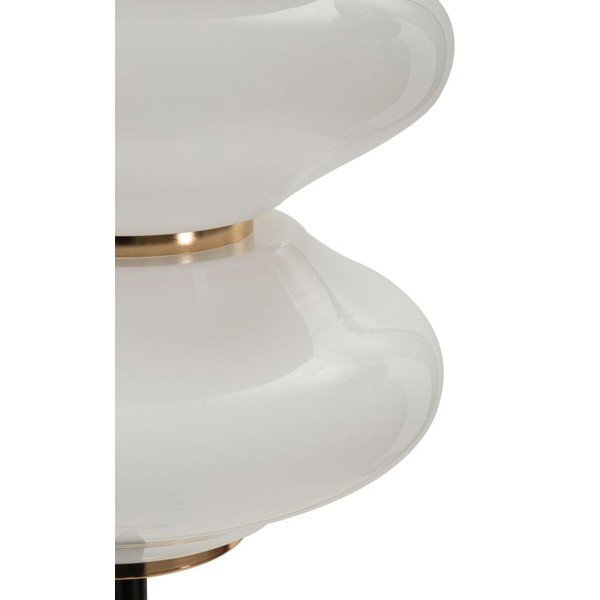 Biela/čierna stojacia lampa so skleneným tienidlom (výška  168 cm) Vintage – Mauro Ferretti-image-3