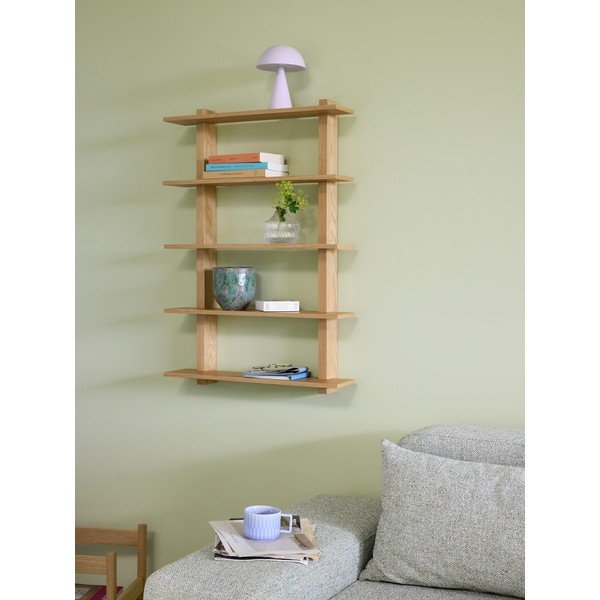 Poschodová polica v dekore duba v prírodnej farbe 60 cm Simple – Hübsch-image-1