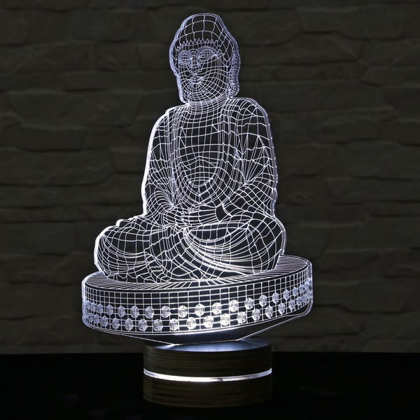 3D stolová lampa Budha-image-2